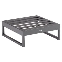 Kettler Ocean Skid Platform Loungehocker Aluminium/Olefin Anthrazit/Hellgrau Meliert -Garten Und Außenbereich kettler ocean skid platform loungehocker aluminium olefin 1368942 2