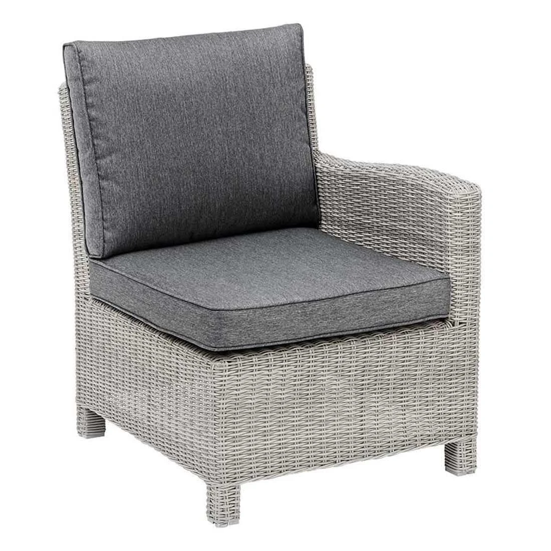 Kettler Palma Modular Gartensofa Geflecht White Wash/Anthrazit 4 Kettler Palma Modular Gartensofa Geflecht White Wash/Anthrazit – Bild 2