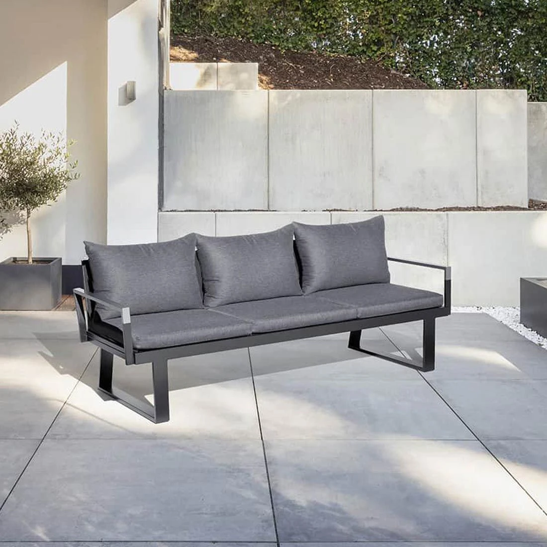 Kettler Rasmus Modular Gartensofa Aluminium/Polyester Anthrazit/Graphit 3 Kettler Rasmus Modular Gartensofa Aluminium/Polyester Anthrazit/Graphit