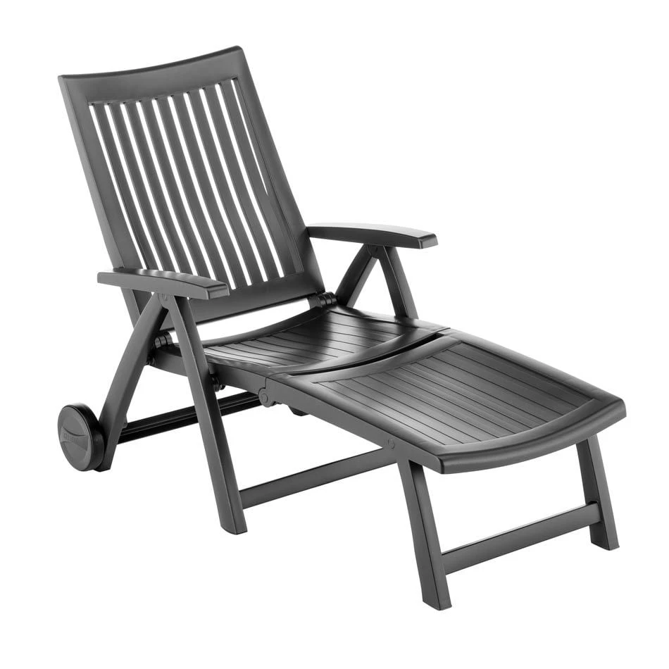 Kettler Roma Gartenliege Kunststoff Anthrazit 3 Kettler Roma Gartenliege Kunststoff Anthrazit