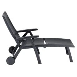 Kettler Roma Gartenliege Kunststoff Anthrazit 12 Kettler Roma Gartenliege Kunststoff Anthrazit -Garten Und Außenbereich kettler rolliege roma kunststoff anthrazit 01638 700 3