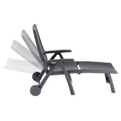 Kettler Roma Gartenliege Kunststoff Anthrazit 13 Kettler Roma Gartenliege Kunststoff Anthrazit -Garten Und Außenbereich kettler rolliege roma kunststoff anthrazit 01638 700 4