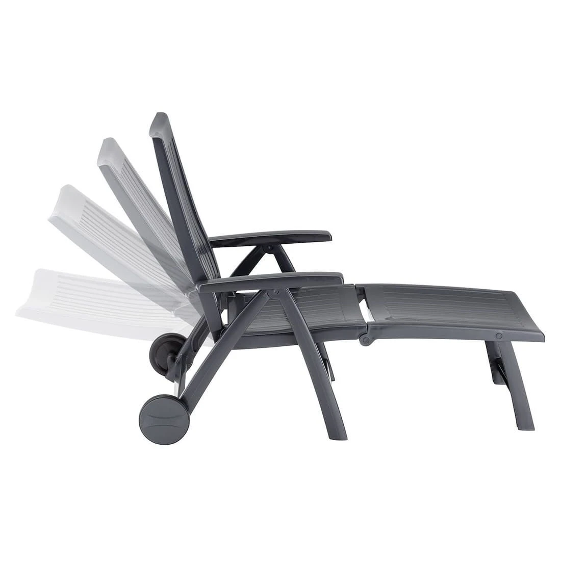 Kettler Roma Gartenliege Kunststoff Anthrazit 6 Kettler Roma Gartenliege Kunststoff Anthrazit – Bild 4