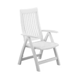 Kettler Roma Klappsessel Kunststoff Weiß -Garten Und Außenbereich kettler roma gartenstuhl klappbar kunststoff weiss 01438 000 1