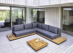 Kettler Royal Platform Loungebank Aluminium/Teak/Sunbrella Anthrazit/Sooty -Garten Und Außenbereich kettler royal platform loungebank aluminium teak sunbrella 1438275 11
