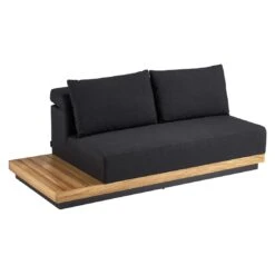 Kettler Royal Platform Loungebank Aluminium/Teak/Sunbrella Anthrazit/Sooty -Garten Und Außenbereich kettler royal platform loungebank aluminium teak sunbrella 1438275 2