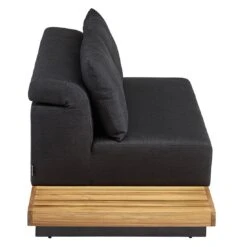 Kettler Royal Platform Loungebank Aluminium/Teak/Sunbrella Anthrazit/Sooty -Garten Und Außenbereich kettler royal platform loungebank aluminium teak sunbrella 1438275 4