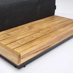 Kettler Royal Platform Loungebank Aluminium/Teak/Sunbrella Anthrazit/Sooty -Garten Und Außenbereich kettler royal platform loungebank aluminium teak sunbrella 1438275 7