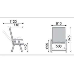 Kettler Wave Klappsessel Aluminium/Kunststoff Silber/Anthrazit -Garten Und Außenbereich kettler wave multipositionssessel silber anthrazit 0302001 0000 11