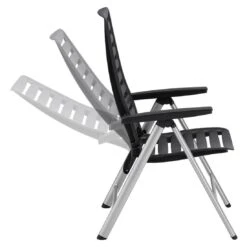 Kettler Wave Klappsessel Aluminium/Kunststoff Silber/Anthrazit -Garten Und Außenbereich kettler wave multipositionssessel silber anthrazit 0302001 0000 5