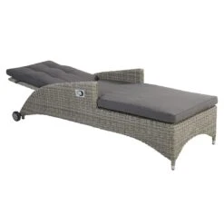 LC Garden Bilbao Gartenliege Geflecht Inkl. Kissen Grau -Garten Und Außenbereich l c wholesaler bilbao rollliege alu geflecht inkl kissen stone grey 1093260 3