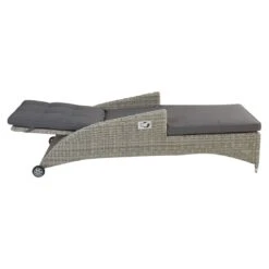 LC Garden Bilbao Gartenliege Geflecht Inkl. Kissen Grau -Garten Und Außenbereich l c wholesaler bilbao rollliege alu geflecht inkl kissen stone grey 1093260 4