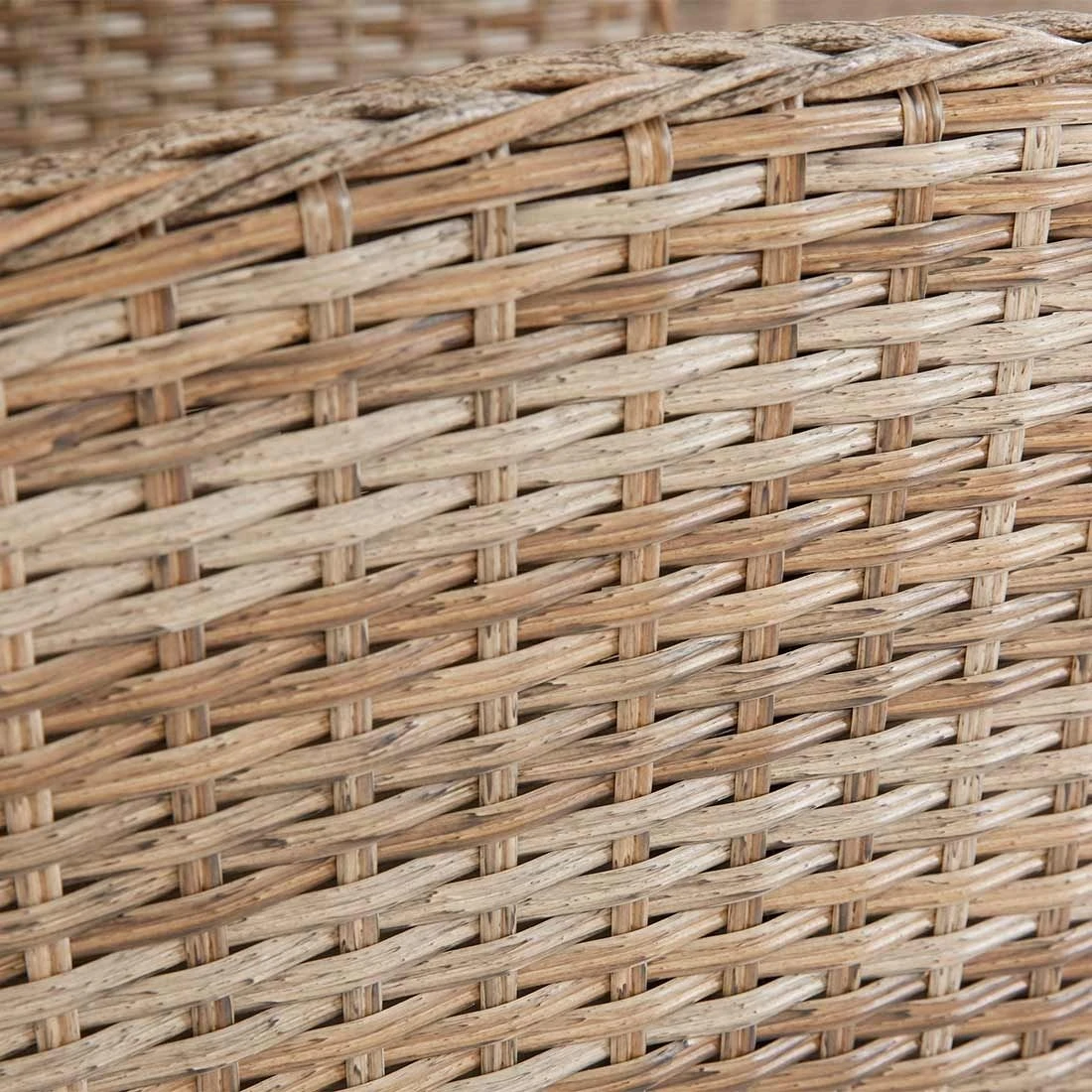 LC Garden Monaco Dininglounge 4-teilig Geflecht Inklusive Tisch Natur Mix/Grau 6 LC Garden Monaco Dininglounge 4-teilig Geflecht Inklusive Tisch Natur Mix/Grau – Bild 4