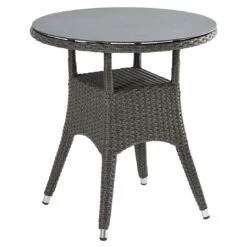 LC Garden Barcelona Gartenmöbel-Set 3-tlg. Tisch Ø70cm Grau Mix -Garten Und Außenbereich lc garden barcelona gartenmoebel set 3 tlg tisch durchm70cm 1495200 5