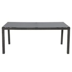 LC Garden Barcelona Gartenmöbel-Set 5-tlg. Tisch 180x90cm Grau Mix/Schwarz -Garten Und Außenbereich lc garden barcelona gartenmoebel set 5 tlg tisch 180x90cm 1495244 5