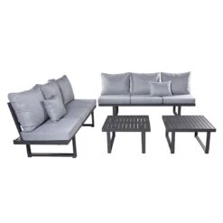 LC Garden Bondino Beistelltisch 70cm Aluminium Anthrazit -Garten Und Außenbereich lc garden bondino beistelltisch 70cm aluminium anthrazit 1195472 2