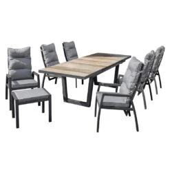 LC Garden Bondino II Gartensessel Aluminium/Polyester Anthrazit/Grau -Garten Und Außenbereich lc garden bondino ii verstellsessel aluminium polster anthrazit grau 1248129 8