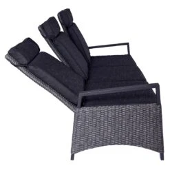 LC Garden Keramo Gartensofa Inkl. Kissen Aluminium/Geflecht Anthrazit/Grau Mix 10 LC Garden Keramo Gartensofa Inkl. Kissen Aluminium/Geflecht Anthrazit/Grau Mix -Garten Und Außenbereich lc garden keramo 3 sitzersofa inkl kissen aluminium geflecht 1345578 3