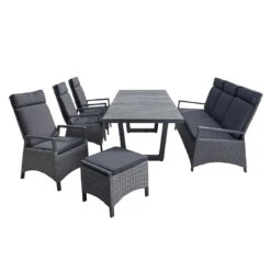 LC Garden Keramo Gartensofa Inkl. Kissen Aluminium/Geflecht Anthrazit/Grau Mix 13 LC Garden Keramo Gartensofa Inkl. Kissen Aluminium/Geflecht Anthrazit/Grau Mix -Garten Und Außenbereich lc garden keramo 3 sitzersofa inkl kissen aluminium geflecht 1345578 6