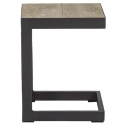 LC Garden Komido Beistelltisch 32x40cm Aluminium/Keramik Anthrazit/Holzoptik Grau -Garten Und Außenbereich lc garden komido beistelltisch 32x40cm aluminium keramik 1345292 2