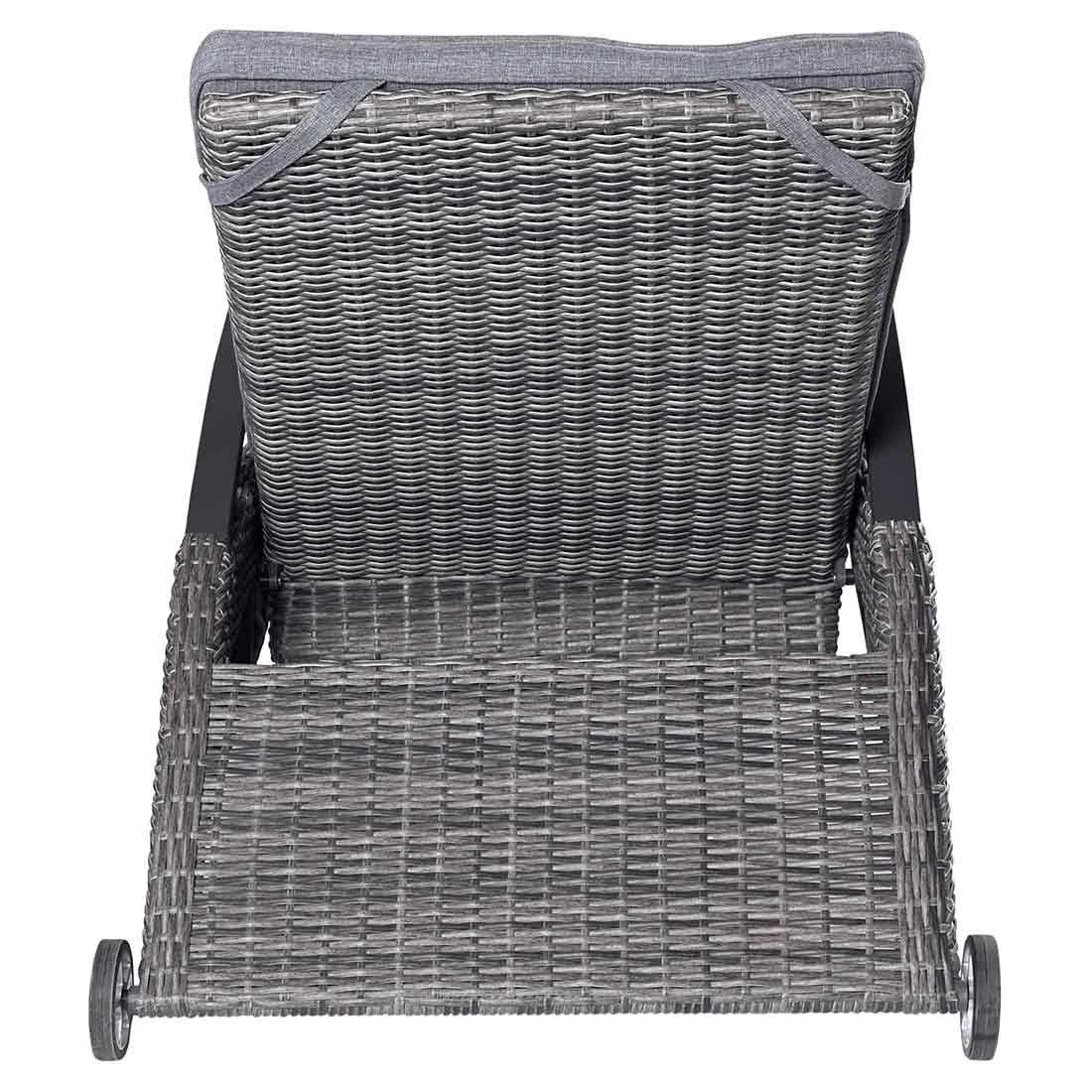 LC Garden Komido Gartenliege Aluminium/Geflecht Anthrazit/Omega Grau 6 LC Garden Komido Gartenliege Aluminium/Geflecht Anthrazit/Omega Grau – Bild 4