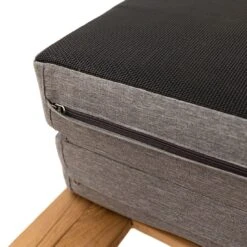 LC Garden Riviona Gartenliege Teak/Polster Natur/Grau -Garten Und Außenbereich lc garden riviano gartenliege teak polster 1435547 10