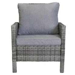 LC Garden Vivera Loungesessel Aluminium/Geflecht Grau/Omega-Anthrazit -Garten Und Außenbereich lc garden vivera loungesessel aluminium geflecht 1432445 2