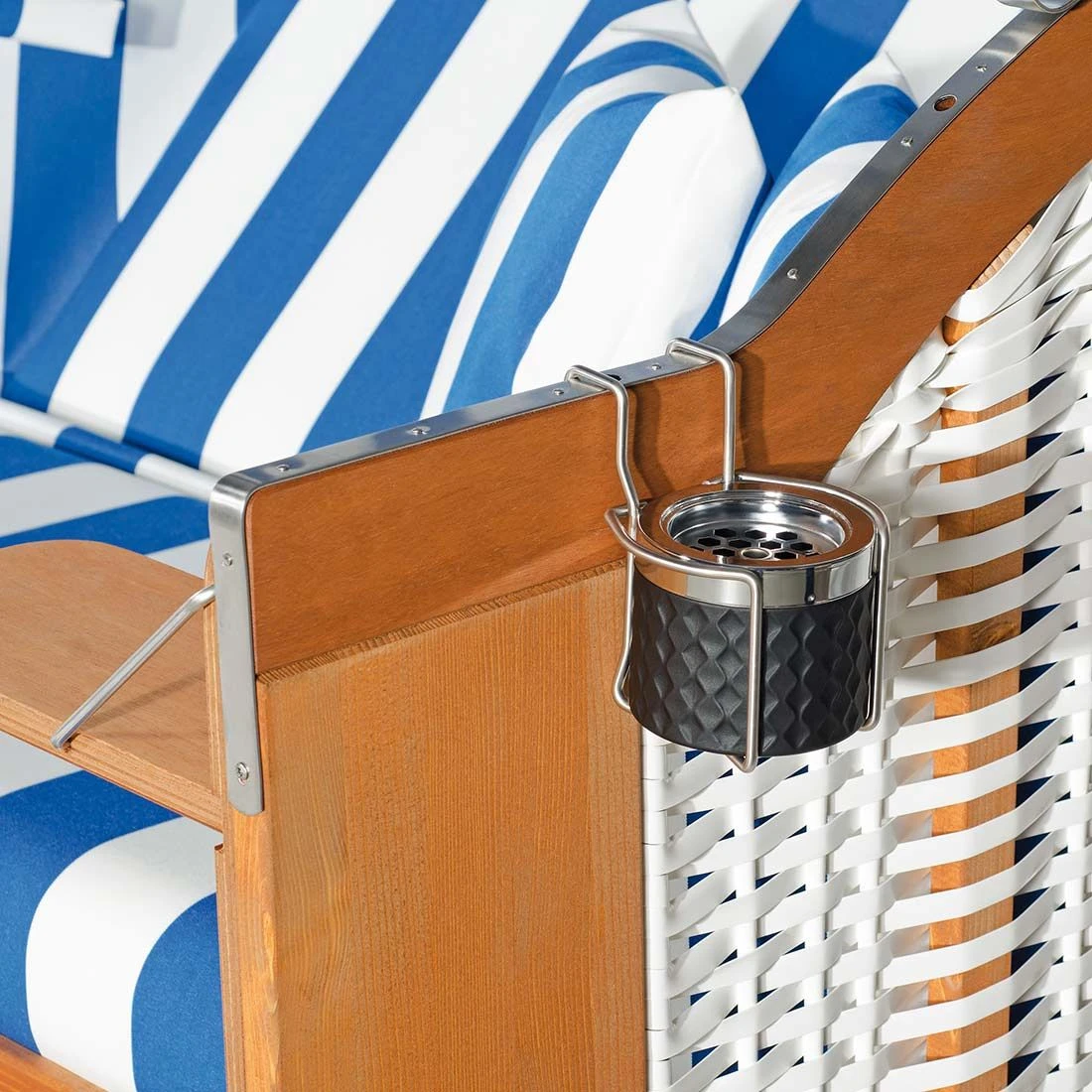 Müsing Sturmaschenbecher Metall/Glas Silber/Schwarzmatt 4 Müsing Sturmaschenbecher Metall/Glas Silber/Schwarzmatt – Bild 2