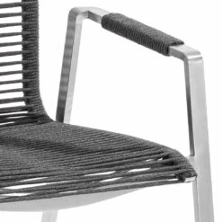 Musterring Porto Stapelsessel Edelstahl/Rope Silber/Anthrazit -Garten Und Außenbereich musterring porto stapelsessel edelstahl rope 1472650 2