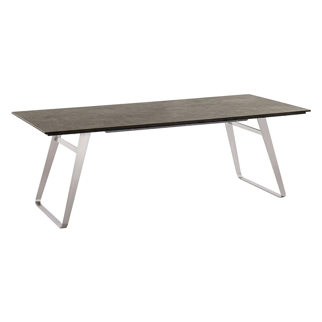 Musterring Portugal Gartentisch 220x95cm Edelstahl/HPL Silber/Beton 3 Musterring Portugal Gartentisch 220x95cm Edelstahl/HPL Silber/Beton