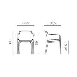 Nardi Net Stapelsessel Kunststoff Senf -Garten Und Außenbereich nardi net stapelsessel kunststoff 1481131 8