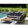 Niehoff Freeport Ecklounge 4-tlg. Mit Tisch 89x89cm Anthrazit