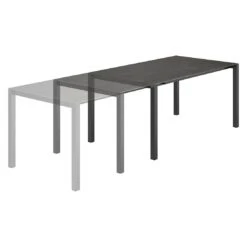 OUTLIV. Ausziehtisch 160/217/267x92 Cm Edelstahl/Glaskeramik Anthrazit/Dark Grey -Garten Und Außenbereich outliv ausziehtisch 160 217 267x92 cm edelstahl glaskeramik 1427506 2