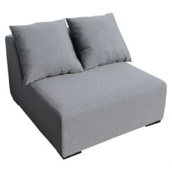 OUTLIV. Buddha Loungeset 6-tlg. Sunbrella Schwarz/Flanelle -Garten Und Außenbereich outliv buddha loungegruppe 6tlg sunbrella schwarz flanelle 1195659 4