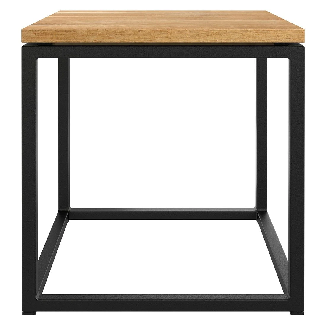 OUTLIV. Flora Beistelltisch 40x41x42cm Stahl/Wildeiche Schwarz/Wildeiche 4 OUTLIV. Flora Beistelltisch 40x41x42cm Stahl/Wildeiche Schwarz/Wildeiche – Bild 2