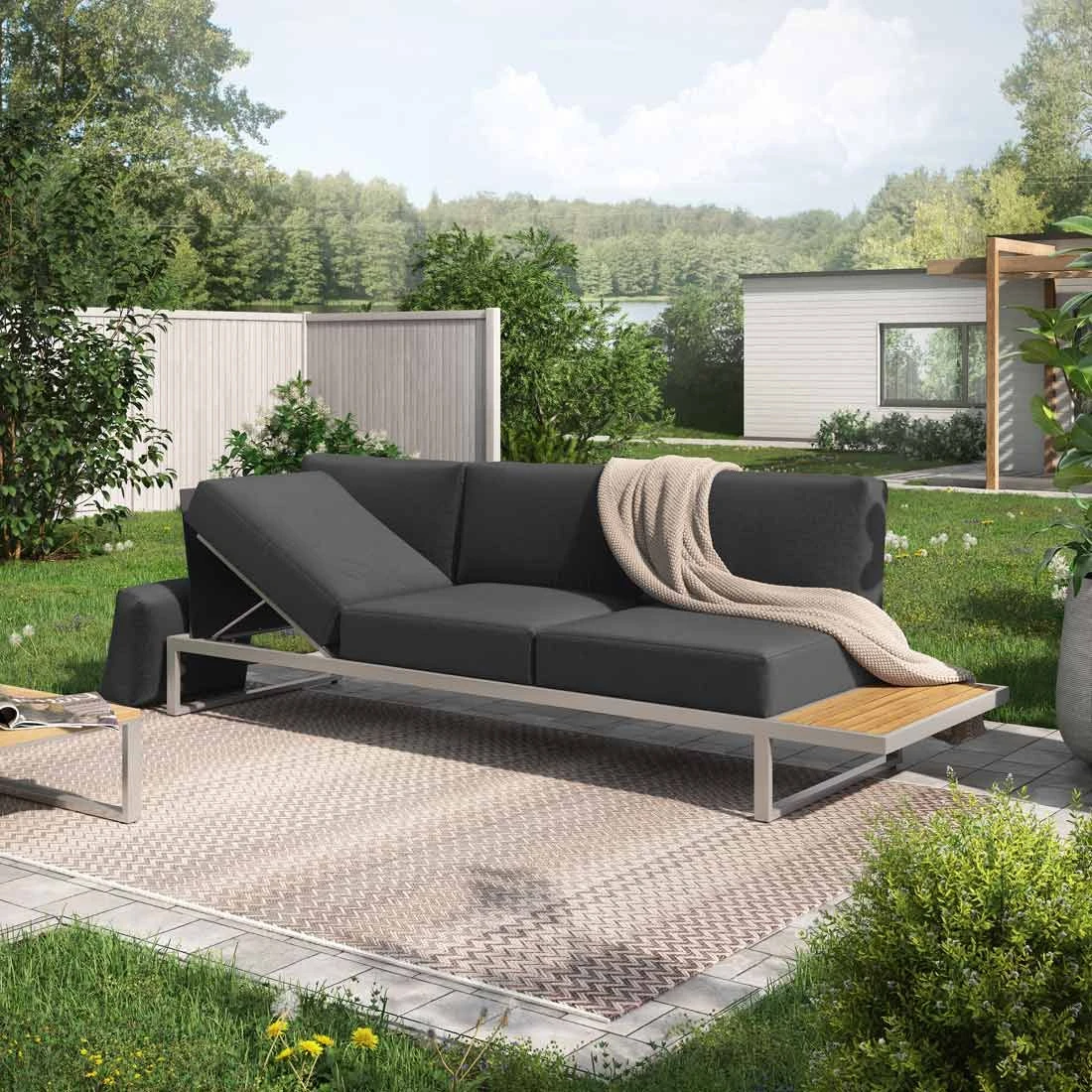OUTLIV. Capri Gartensofa Schwarz 3 OUTLIV. Capri Gartensofa Schwarz
