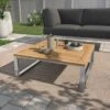 OUTLIV. Capri Loungetisch 75x75cm Teak Natur -Garten Und Außenbereich outliv capri loungetisch 75x75cm edelstahl teak teak natur 1168984 1