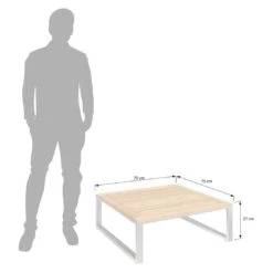 OUTLIV. Capri Loungetisch 75x75cm Teak Natur 11 OUTLIV. Capri Loungetisch 75x75cm Teak Natur -Garten Und Außenbereich outliv capri loungetisch 75x75cm edelstahl teak teak natur 1168984 3