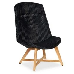 OUTLIV. Clovelly Loungesessel Teak/Polyrattan Natur/Schwarz