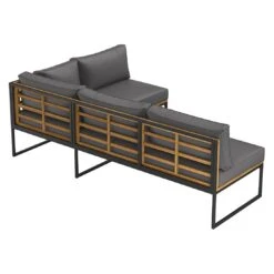 OUTLIV. Floris Dininglounge 3-tlg. Stahl/Akazie Schwarz/Grau 18 OUTLIV. Floris Dininglounge 3-tlg. Stahl/Akazie Schwarz/Grau -Garten Und Außenbereich outliv floris dininglounge 3 tlg stahl akazie schwarz grau 1241353 5