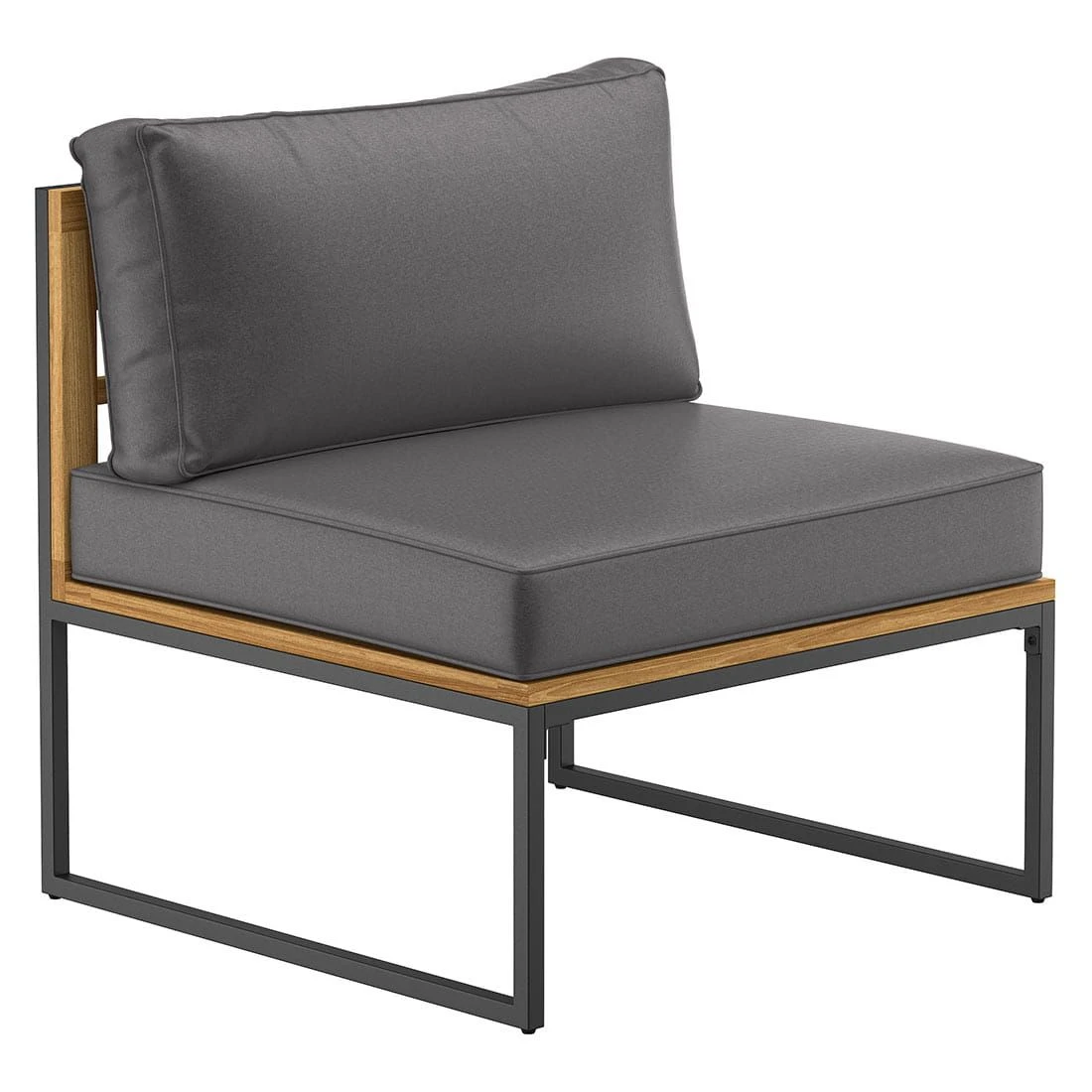 OUTLIV. Floris Dininglounge 3-tlg. Stahl/Akazie Schwarz/Grau 9 OUTLIV. Floris Dininglounge 3-tlg. Stahl/Akazie Schwarz/Grau – Bild 7