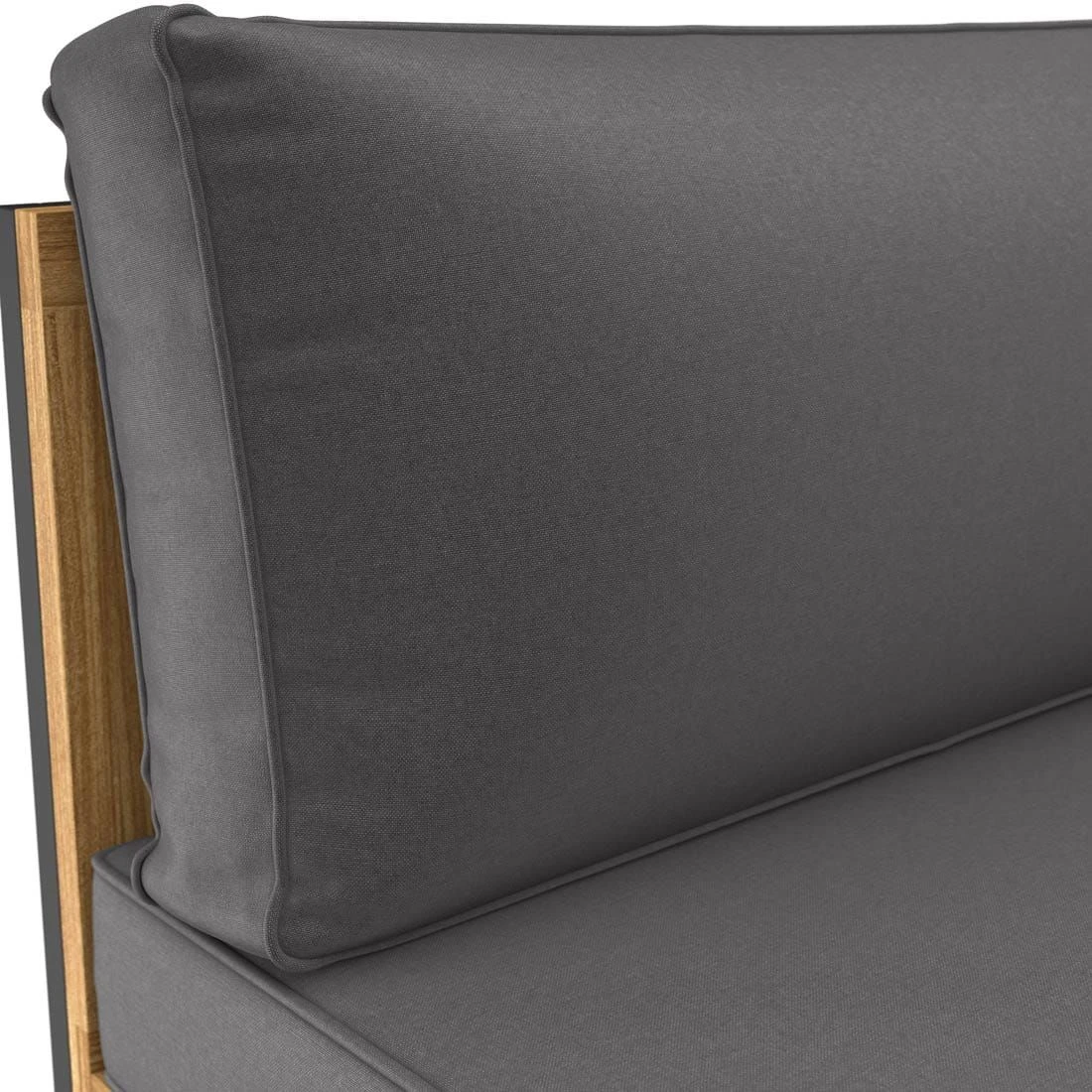 OUTLIV. Floris Dininglounge 3-tlg. Stahl/Akazie Schwarz/Grau 11 OUTLIV. Floris Dininglounge 3-tlg. Stahl/Akazie Schwarz/Grau – Bild 9