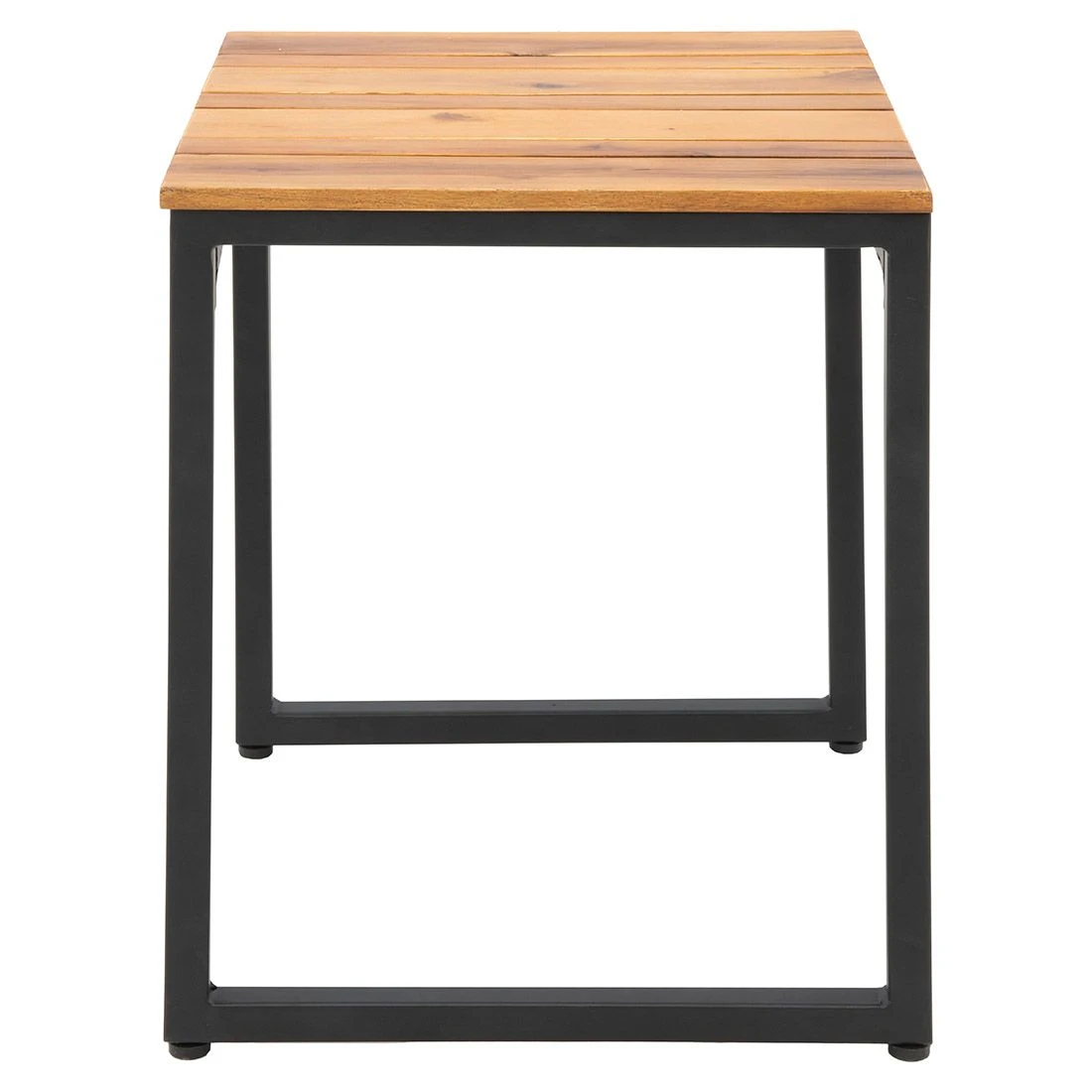 OUTLIV. Floris Hocker Stahl/Akazie Schwarz/Natur 4 OUTLIV. Floris Hocker Stahl/Akazie Schwarz/Natur – Bild 2