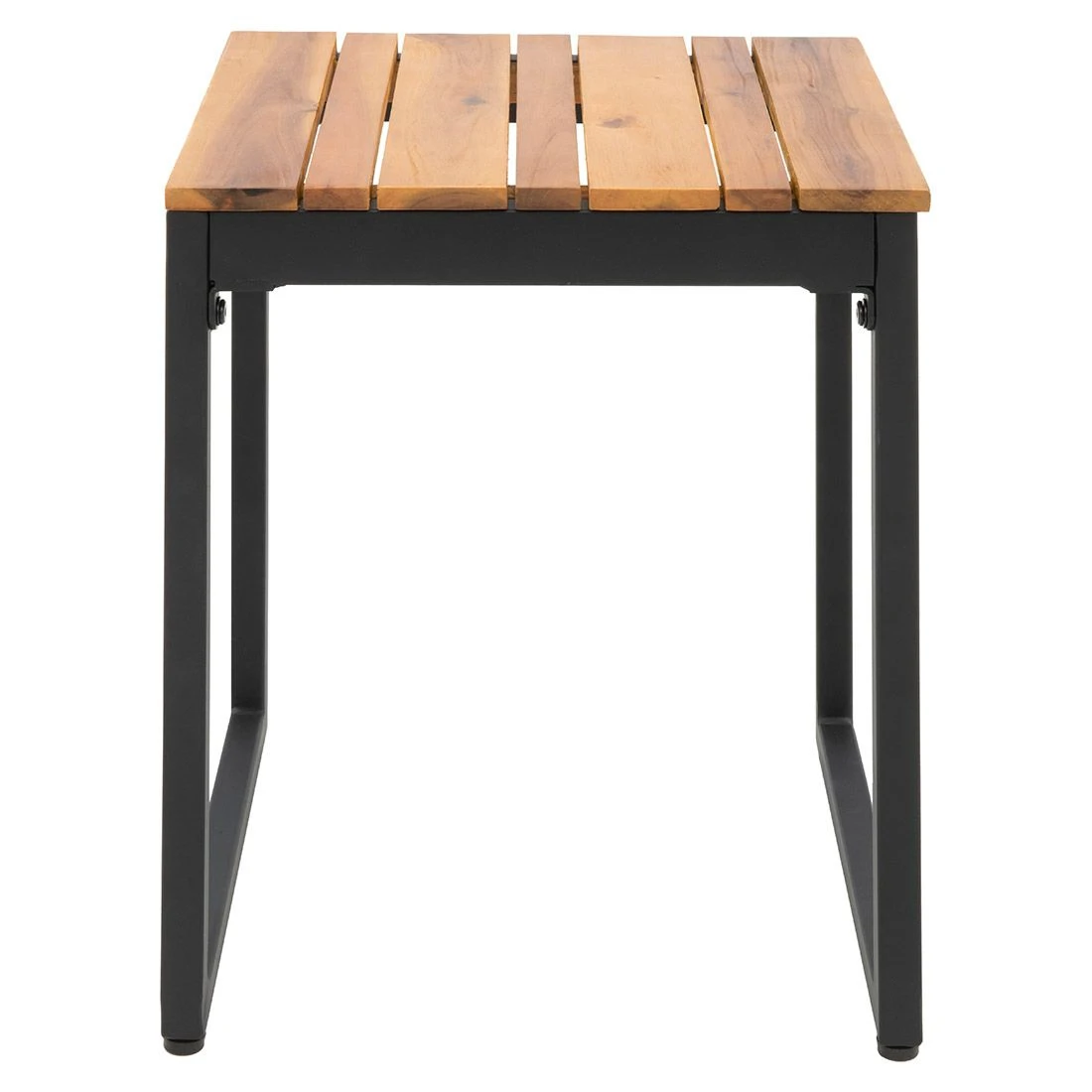 OUTLIV. Floris Hocker Stahl/Akazie Schwarz/Natur 5 OUTLIV. Floris Hocker Stahl/Akazie Schwarz/Natur – Bild 3