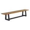OUTLIV. Holland Gartenbank 220cm Aluminium/Teak Anthrazit/Natur -Garten Und Außenbereich outliv holland 4 sitzerbank 220 cm aluminium teak 1430223 1