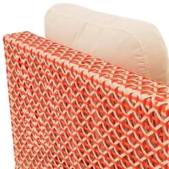 OUTLIV. Jamaika Eck-/Endmodul Aluminium/Geflecht Orange-Rot-Weiß/Weiß -Garten Und Außenbereich outliv jamaika eckmodul aluminium geflecht orange rot weiss weiss 990916 6