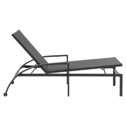 OUTLIV. Julia Gartenliege Aluminium/Textilene Anthrazit/Coal -Garten Und Außenbereich outliv julian stapelliege aluminium rope 1365565 9