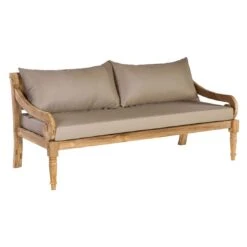 OUTLIV. Korfu Loungeset 4-tlg. Teak/Olefin Natur/Braun -Garten Und Außenbereich outliv korfu sofagruppe 4 tlg teak olefin 1431807 5