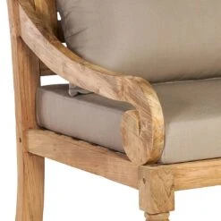 OUTLIV. Korfu Loungeset 4-tlg. Teak/Olefin Natur/Braun -Garten Und Außenbereich outliv korfu sofagruppe 4 tlg teak olefin 1431807 7