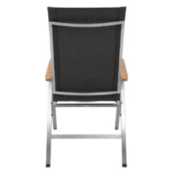 OUTLIV. Kreta Klappsessel Edelstahl/Textilene Silber/Coal -Garten Und Außenbereich outliv kreta klappsessel edelstahl rope 1365950 4